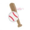 Baseball Bat and Ball Applique Embroidery Design Baseball Bat and Ball Applique Embroidery Design