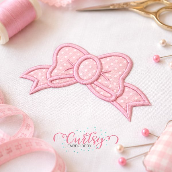 Bow Applique Design logo 1 Bow Applique Design logo 1