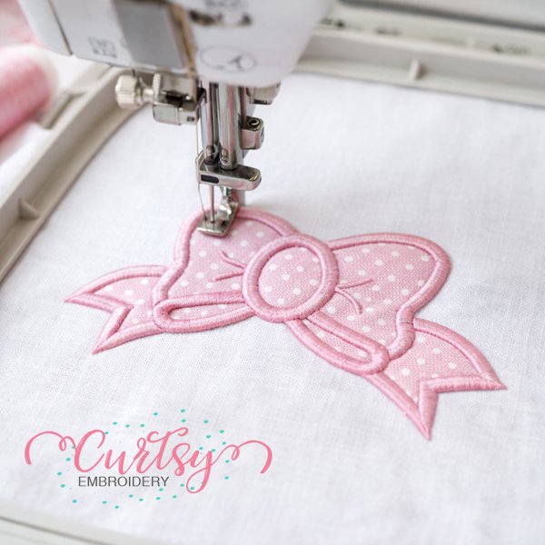 Bow Applique Design logo 2 Bow Applique Design logo 2