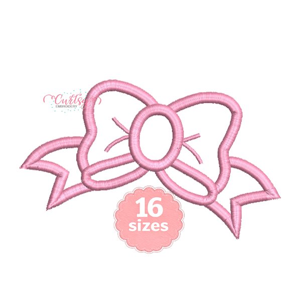 Bow Applique Design Bow Applique Design