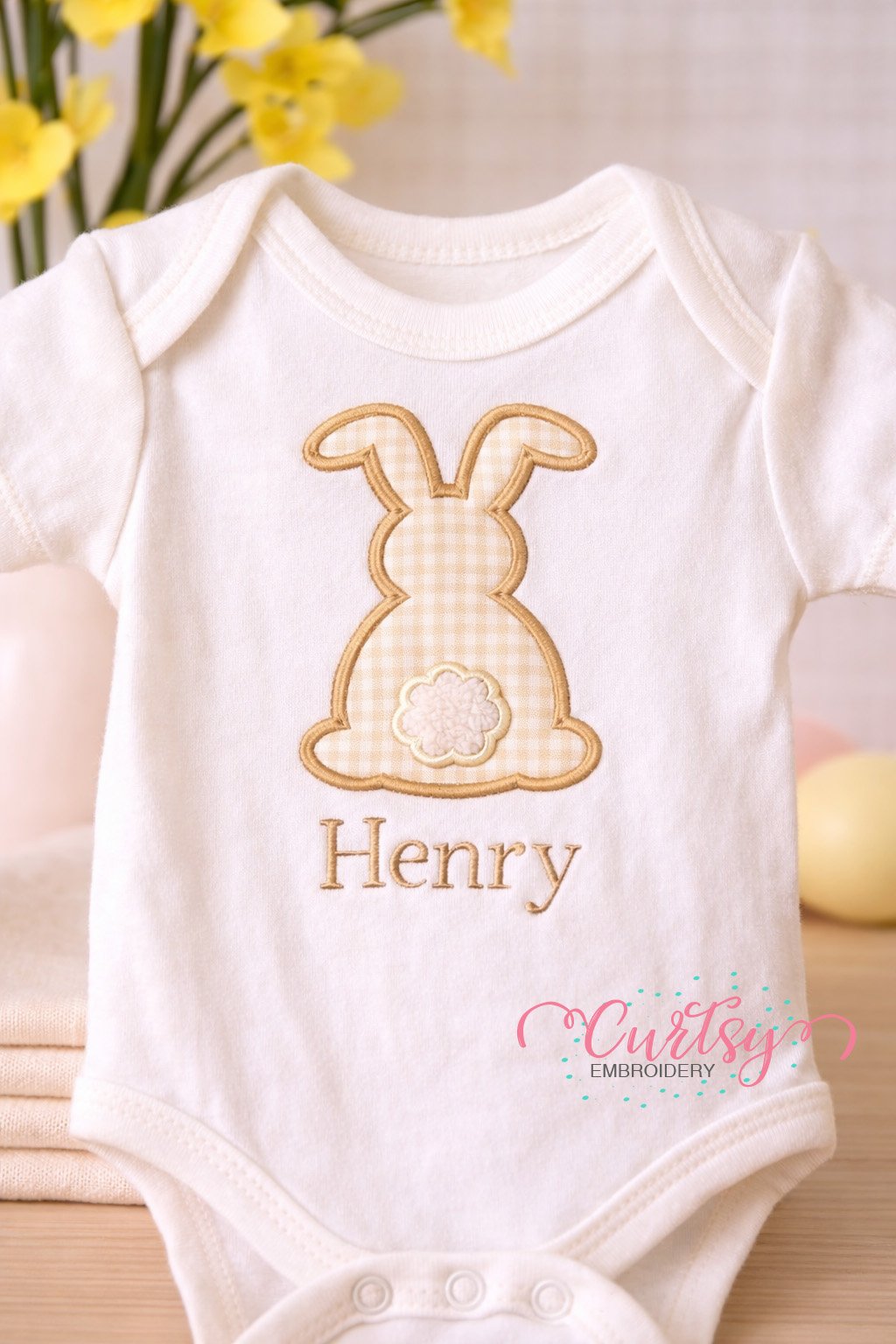 Bunny Silhouette Applique logo 1
