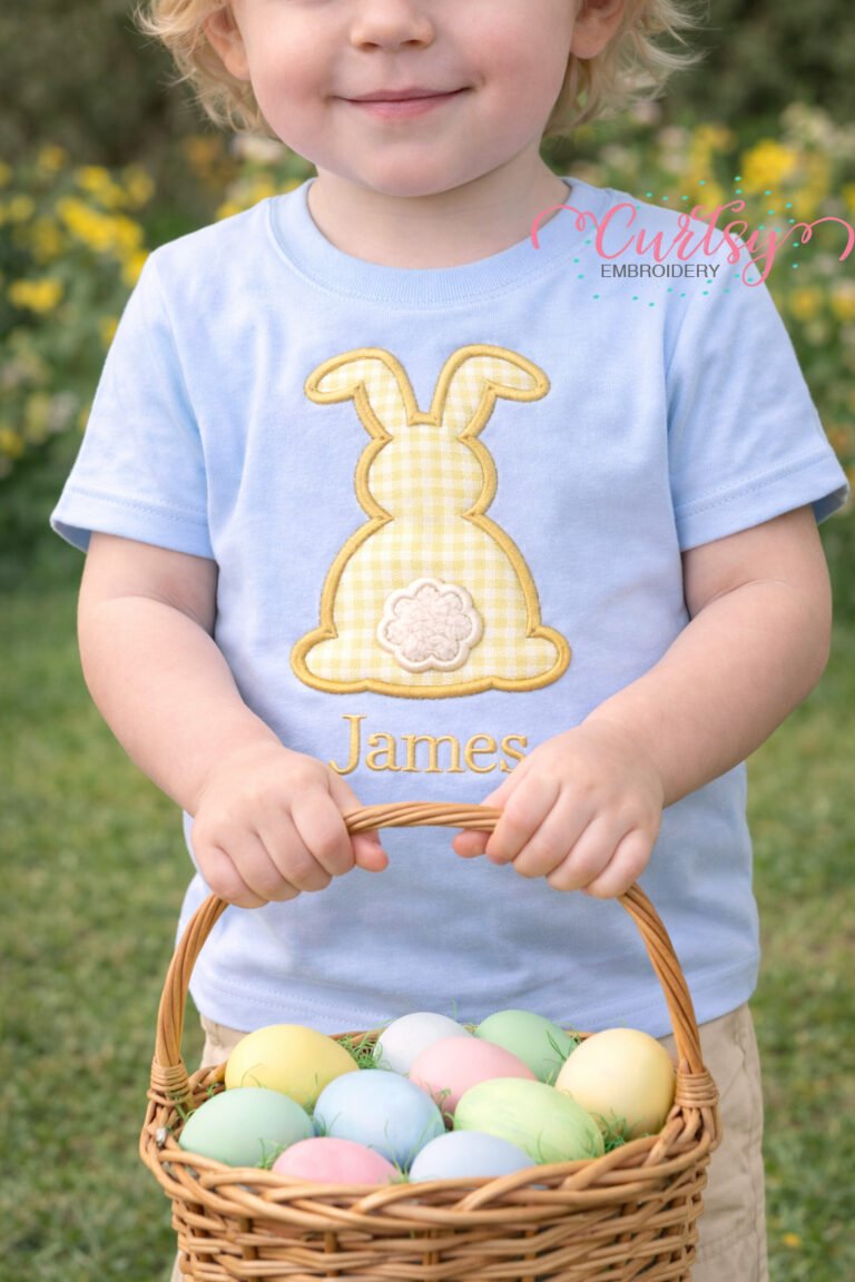 Bunny Silhouette Applique logo 3