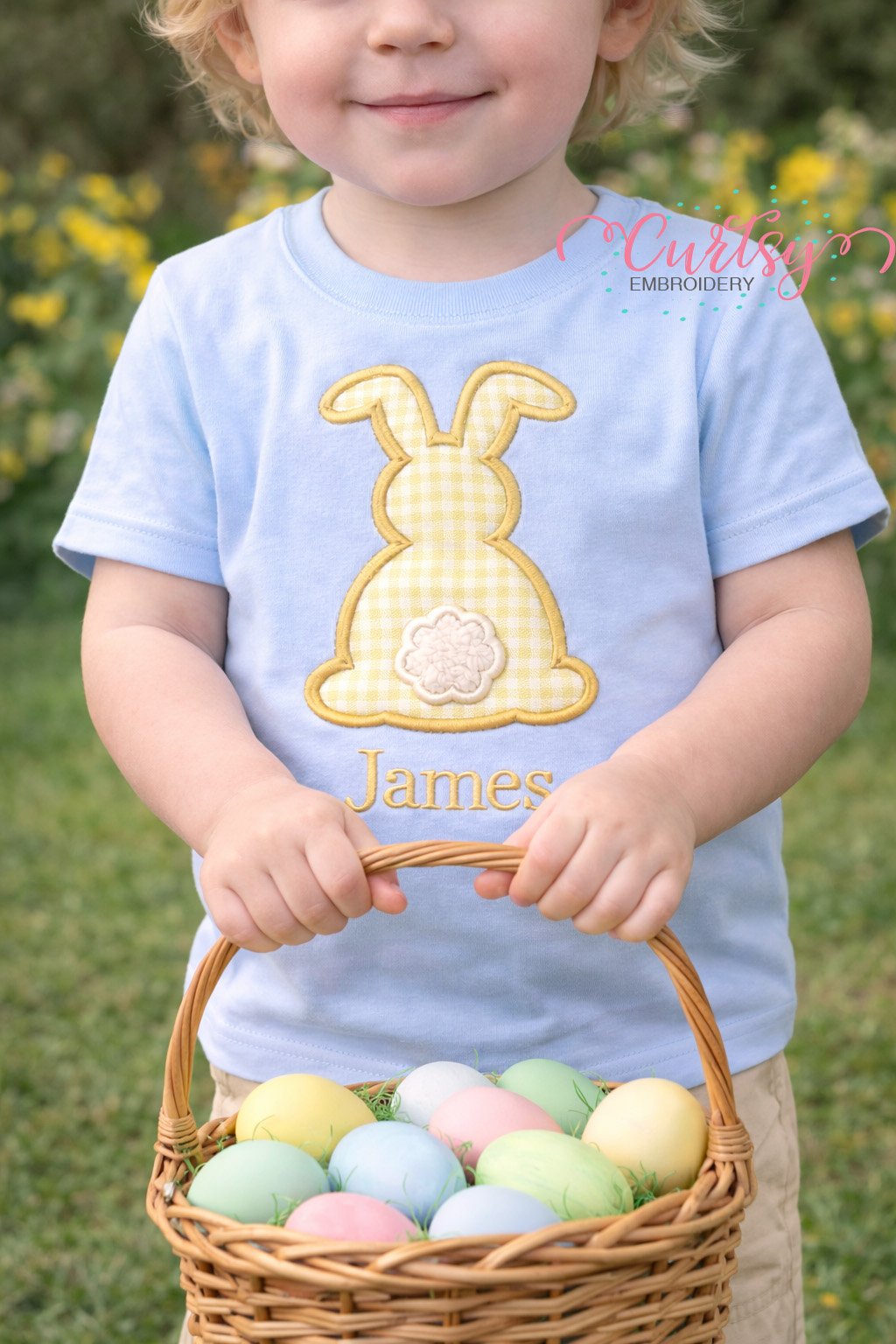 Bunny Silhouette Applique logo 3
