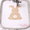 Bunny Silhouette Quick Stitch Embroidery Design logo 4