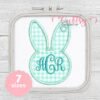 Bunny Tag Applique Design 600 Bunny Tag Applique Design 600