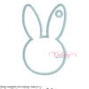 Bunny Tag Applique Stitch File Bunny Tag Applique Stitch File