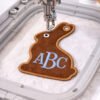 Chocolate Easter Bunny Tag Applique Design logo 2 Chocolate Easter Bunny Tag Applique Design logo 2