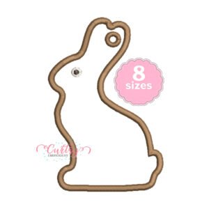 Easter Bunny Tag Applique