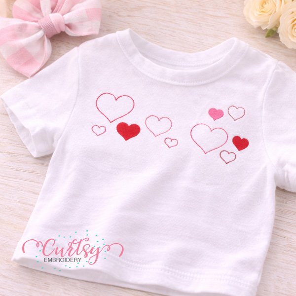 Heart Mini Embroidery Design Lifestyle Logo 3