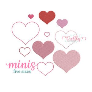 Mini Heart Embroidery Design