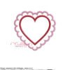 Heart Scallop Applique Satin Stitch Map
