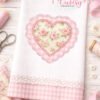 Heart Scalloped Blanket Stitch Applique Lifestyle Logo 1