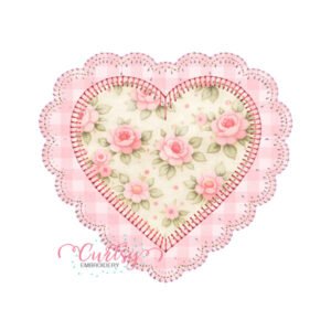 Scalloped Heart Blanket Stitch