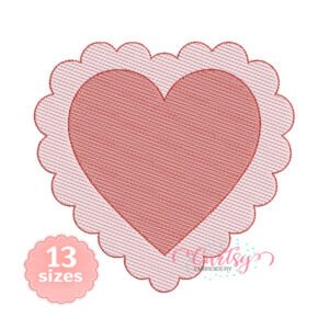 Scalloped Heart Quick Stitch