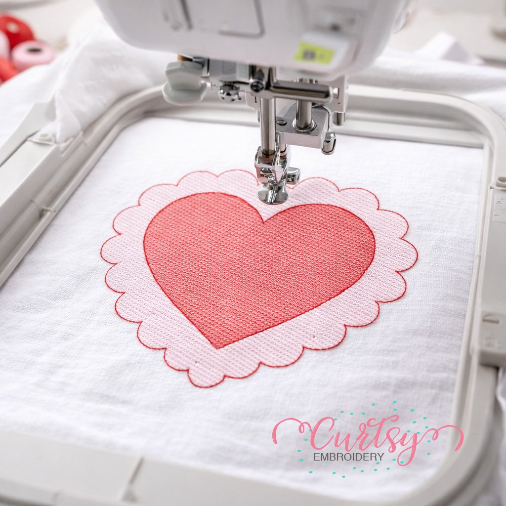 Heart Scalloped Quick Stitch Embroidery lifestyle logo 2