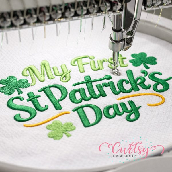 My First St Patricks Day Embroidery logo 1