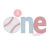 One Baseball Quick Stitch Embroidery Design