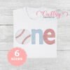 One Baseball Quick Stitch Embroidery Design 600