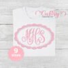 Quick Stitch Scalloped Oval Frame Embroidery Design 600 Quick Stitch Scalloped Oval Frame Embroidery Design 600