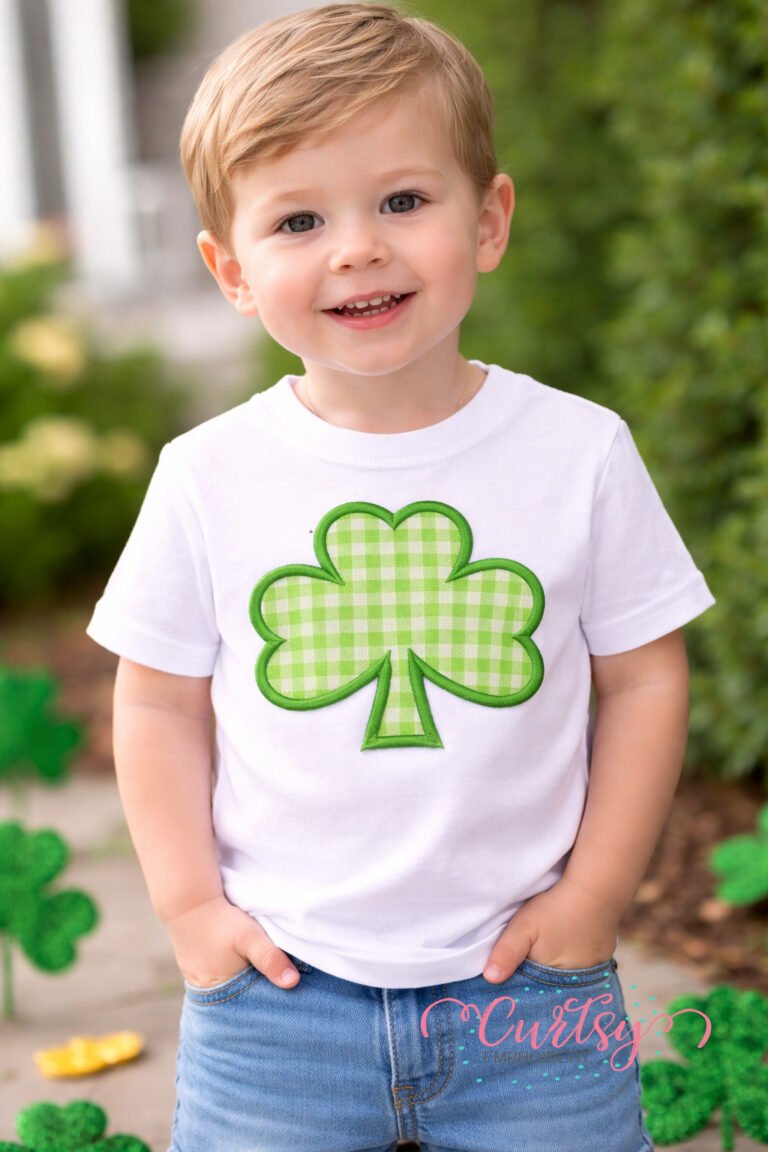 Shamrock Applique Design lifestyle 2 logo