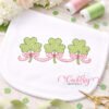Shamrock Bows Trio Quick Stitch Embroidery Design logo 1