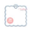 Square Scalloped Tag Applique Embroidery Design 1 Square Scalloped Tag Applique Embroidery Design 1