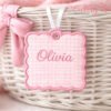 Square Scalloped Tag Applique Embroidery Design logo 2 Square Scalloped Tag Applique Embroidery Design logo 2