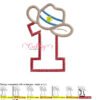 1 Cowboy Hat Applique Stitch Map 1 Cowboy Hat Applique Stitch Map