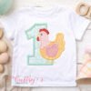 1st Birthday Chicken Applique Picture logo 1