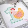 1st Birthday Chicken Applique Picture logo 3 1st Birthday Chicken Applique Picture logo 3