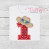 1st Birthday Cowboy Hat Applique Design 2000 1st Birthday Cowboy Hat Applique Design 2000