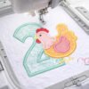2nd Birthday Chicken Applique Picture logo 3
