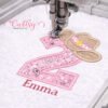 2nd Birthday Cowboy Hat Applique Embroidery Design Logo 3