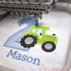 2nd Birthday Tractor Applique Embroidery Design Logo 3