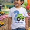 3rd Birthday Tractor Appliqe Embroidery Design Logo 2