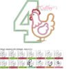 4 Chicken Applique Stitch Map 72