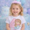 4th Birthday Mermaid Applique Embroidery Design Logo 1 4th Birthday Mermaid Applique Embroidery Design Logo 1