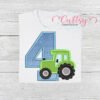 4th Birthday Tractor Applique Embroidery Design 4th Birthday Tractor Applique Embroidery Design