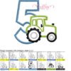 5 Tractor Applique Stitch Map 5 Tractor Applique Stitch Map