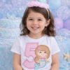 5th Birthday Mermaid Embroidery Applique Design Logo 2