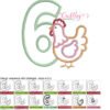 6 Chicken Applique Stitch Map 72 6 Chicken Applique Stitch Map 72