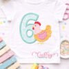6th Birthday Chicken Applique Picture Logo 1