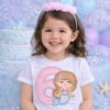 6th Birthday Mermaid Embroidery Applique Design Logo 2