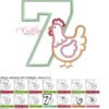 7 Chicken Applique Stitch Map 72
