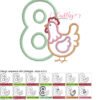 8 Chicken Applique Stitch Map 72