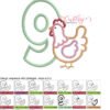 9 Chicken Applique Stitch Map 72