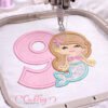 9th Birthday Mermaid Applique Embrdoidery Design Logo 3 9th Birthday Mermaid Applique Embrdoidery Design Logo 3