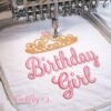 Birthay Girl Tiara Embroidery Design Logo 3 Birthay Girl Tiara Embroidery Design Logo 3