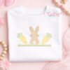 Bunny with Carrots Quick Stitch Embroidery Design _ Logo 1