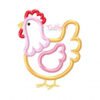 Chicken Applique Design Chicken Applique Design